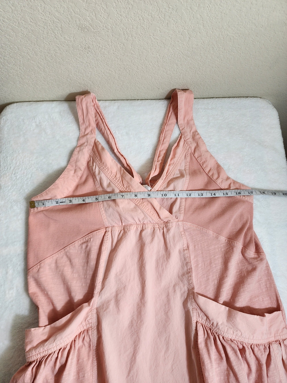 Anthropologie Daily Practice Island Sleeveless Maxi Dress S Peach Pink Cotton - Picture 10 of 16